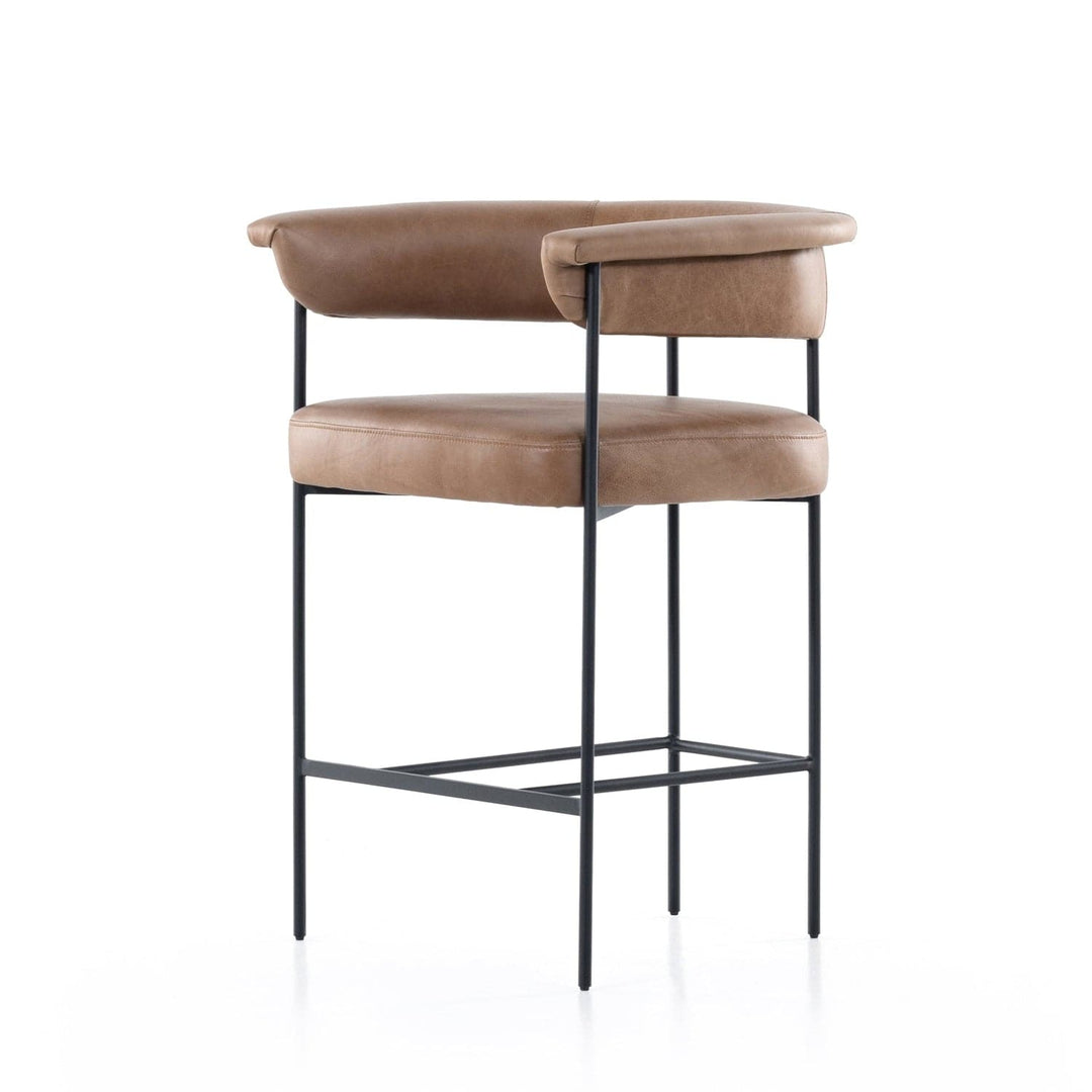 Carrie Bar + Counter Stool-Four Hands-FH-108498-005-Bar StoolsCounter-Chaps Saddle-11-France and Son