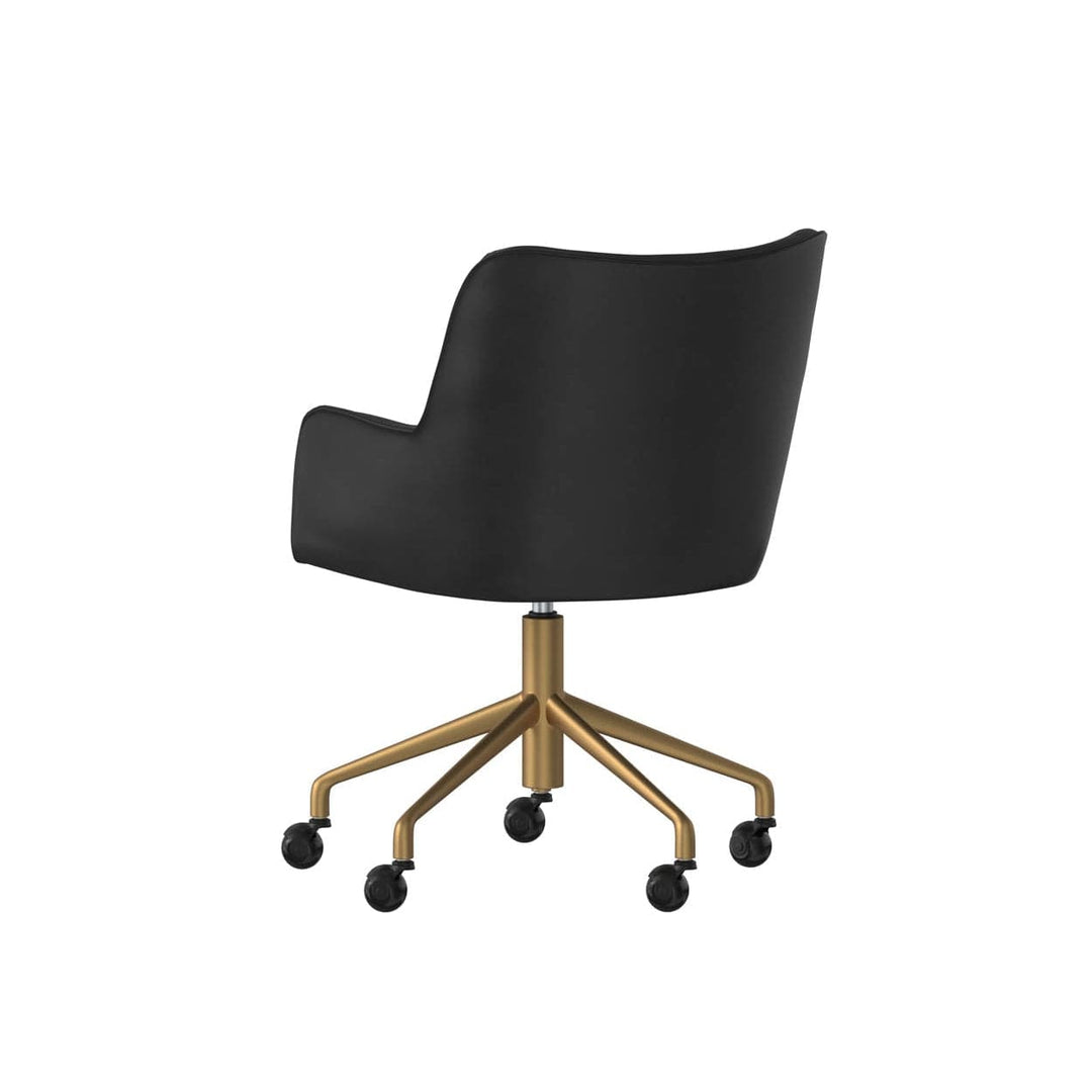 Franklin Office Chair - Vintage Black-Sunpan-SUNPAN-108728-Task Chairs-4-France and Son