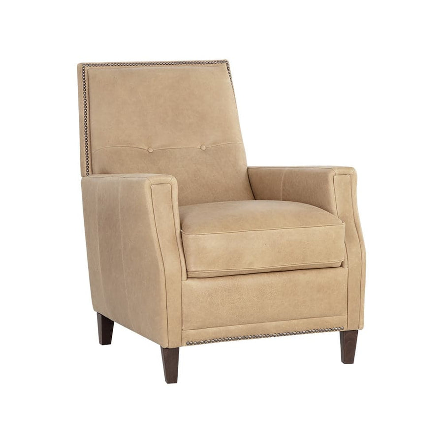 Florenzi Lounge Chair - Latte Leather-Sunpan-SUNPAN-109008-Lounge Chairs-1-France and Son