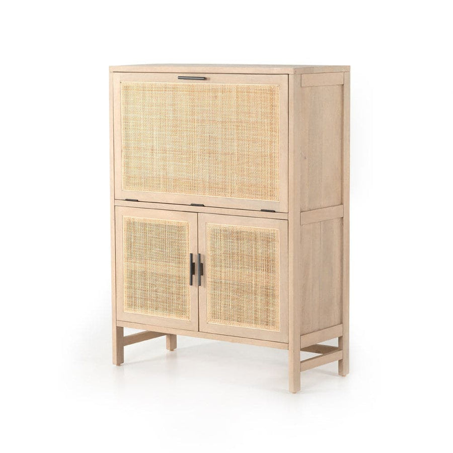 Caprice Bar Cabinet-Four Hands-FH-109084-002-Bar StorageNatural Mango-1-France and Son