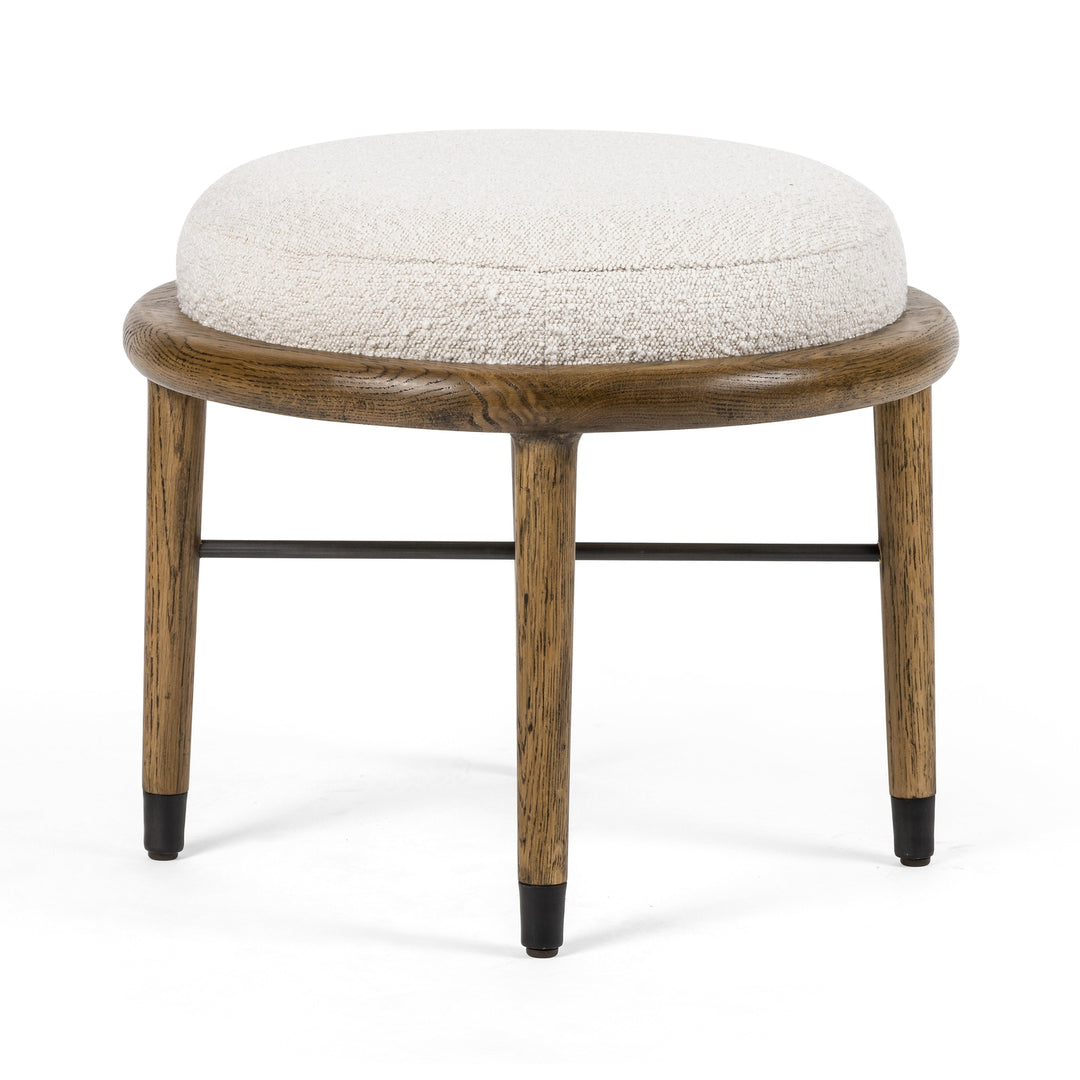 Petra Ottoman - 21" Knoll Natural-Four Hands-FH-109316-006-Stools & Ottomans-5-France and Son