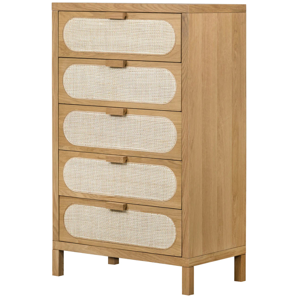 Allegra 5 Drawer Dresser-Natural Cane-Four Hands-FH-109721-001-Dressers-2-France and Son