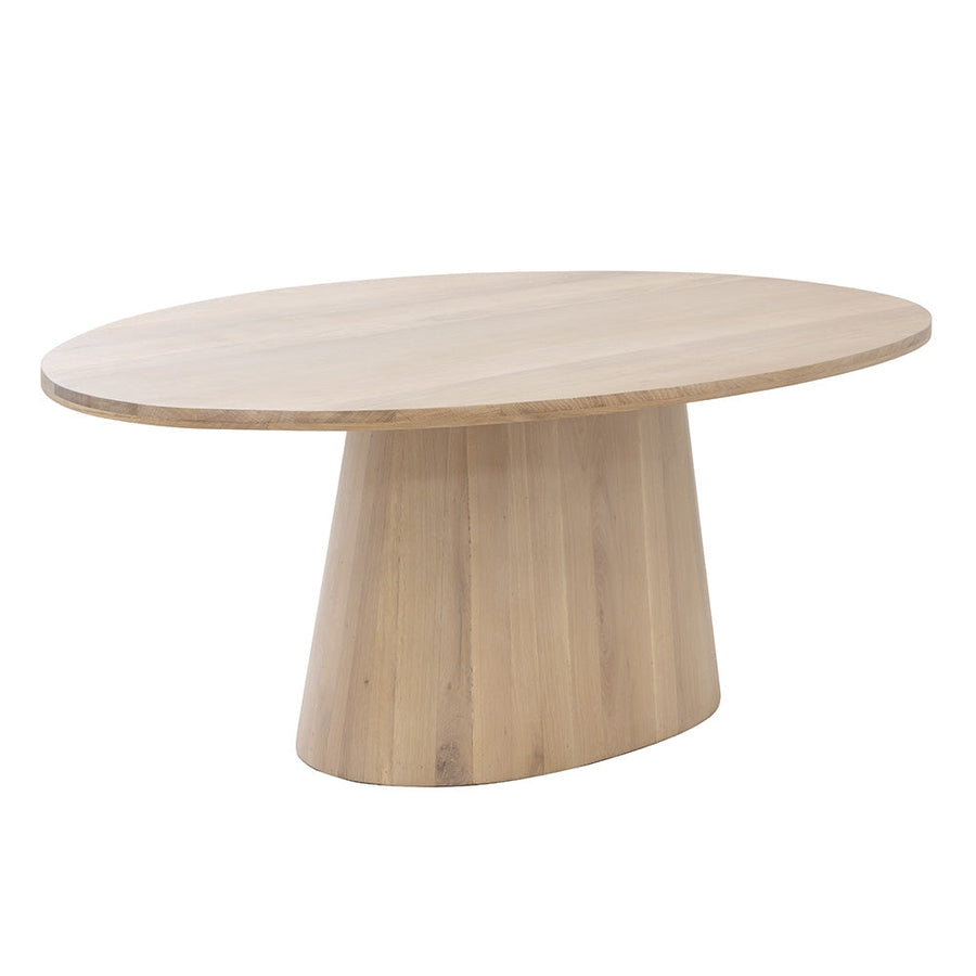 Elina Dining Table - Oval - Light Oak - 84"-Sunpan-SUNPAN-111024-Dining Tables-1-France and Son