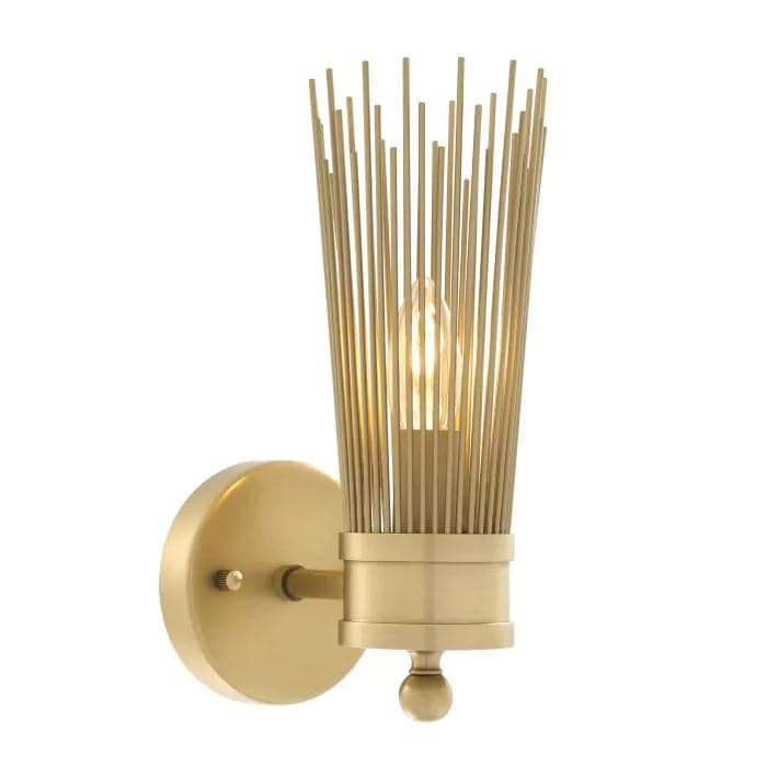 Wall Lamp Romeo Single antique brass finish-Eichholtz-EICHHOLTZ-113548UL-Wall Lighting-1-France and Son