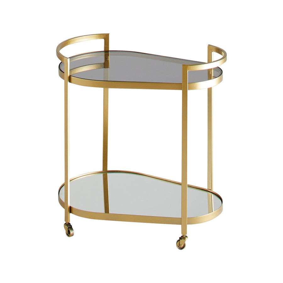 Cosmo Bar Cart - Gold-Cyan Design-CYAN-11437-Bar Decor-1-France and Son