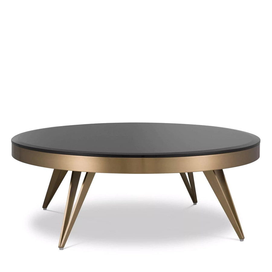 Coffee Table Rocco brushed brass finish-Eichholtz-EICHHOLTZ-115222-Coffee Tables-1-France and Son