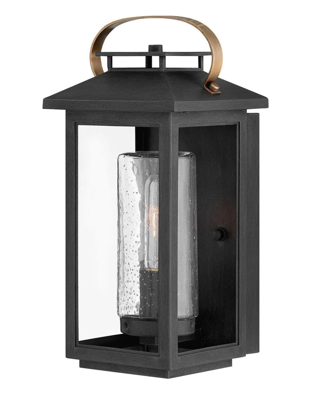 Outdoor Atwater - Small Wall Mount Lantern-Hinkley Lighting-HINKLEY-1160BK-LL-Outdoor Wall SconcesBlack-2-France and Son