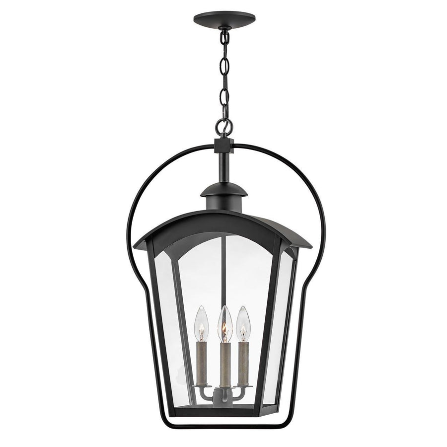 Yale Large Hanging Lantern-Hinkley Lighting-HINKLEY-13302BK-Outdoor Post Lanterns-1-France and Son