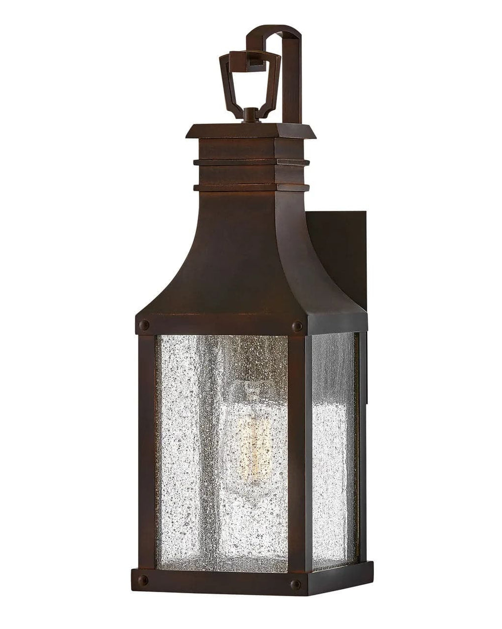 Outdoor Beacon Hill - Small Wall Mount Lantern-Hinkley Lighting-HINKLEY-17460MB-Outdoor Wall SconcesMuseum Black-2-France and Son