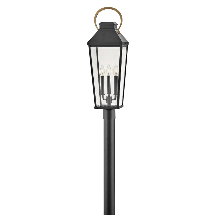 Outdoor Dawson - Large Post Top or Pier Mount Lantern-Hinkley Lighting-HINKLEY-17501BK-Outdoor Post Lanterns-1-France and Son