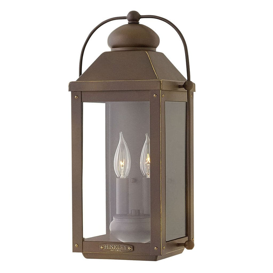 Outdoor Anchorage - Medium Wall Mount Lantern-Hinkley Lighting-HINKLEY-1854LZ-1-Outdoor Post LanternsNON-LED-Light Oiled Bronze-1-France and Son