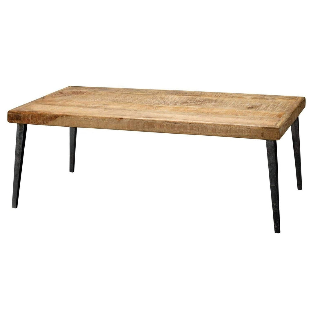 Farmhouse Coffee Table in Natural Wood-Jamie Young-JAMIEYO-20FARM-CTNA-Coffee Tables-1-France and Son