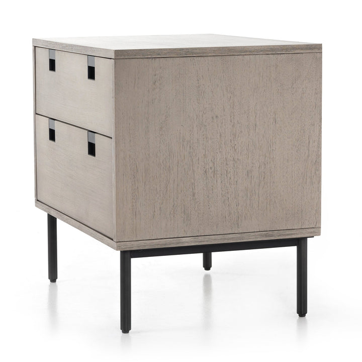 Carly 2 Drawer Nightstand - Grey Wash Vene-Four Hands-FH-221317-002-Nightstands-3-France and Son