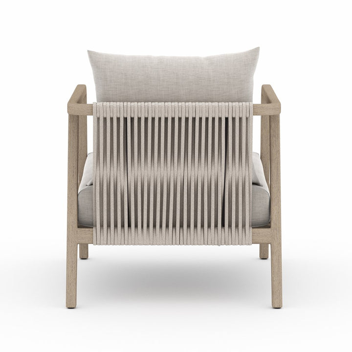 Numa Outdoor Chair-Four Hands-FH-223202-003-Lounge ChairsWashed Brown-Fsc / Thick Grey Rope-Charcoal-12-France and Son