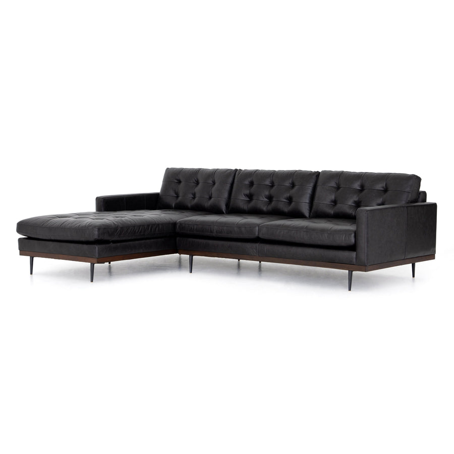 Lexi 2pc Sectional-Four Hands-FH-223208-009-SectionalsSonoma Black / Left Arm-1-France and Son