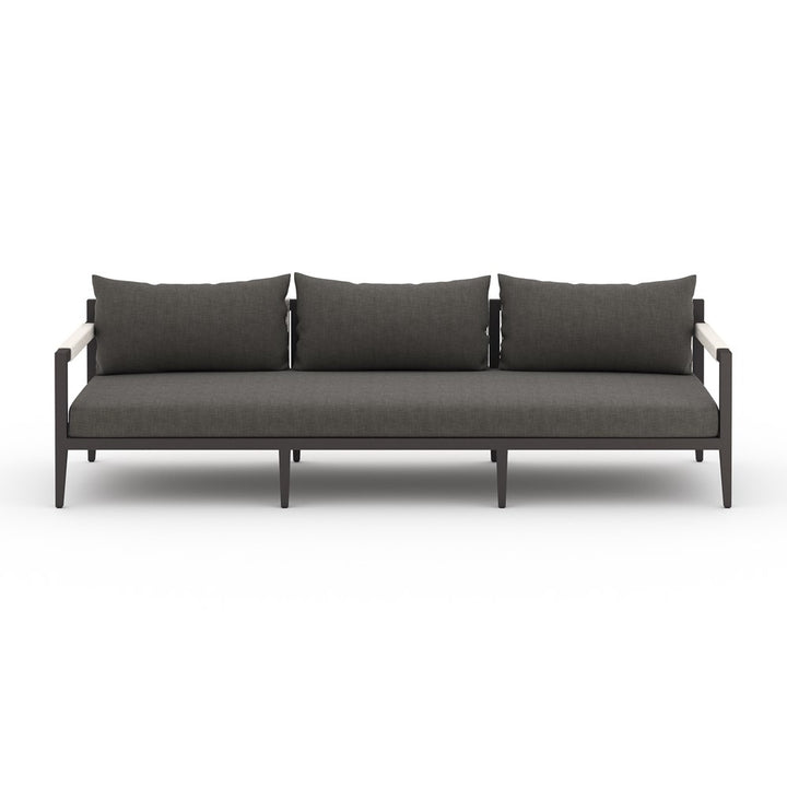 Sherwood Outdoor Sofa-93"-Four Hands-FH-JSOL-10201K-562-Outdoor SofasWeathered Grey-Fsc Teak / Dark Grey Rope-Charcoal-22-France and Son