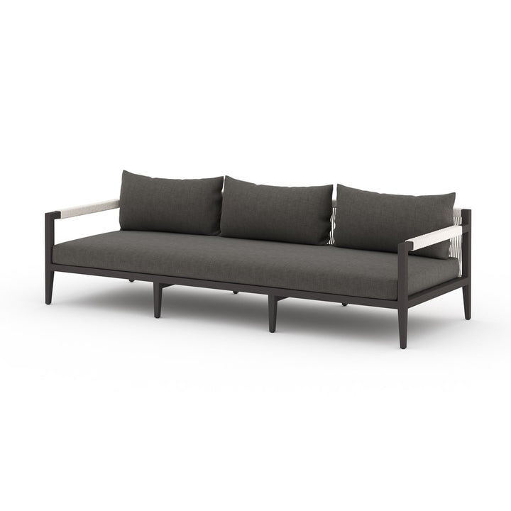 Sherwood Outdoor Sofa-93"-Four Hands-FH-223340-002-Outdoor SofasBronze Aluminum / Ivory Rope-Charcoal-21-France and Son