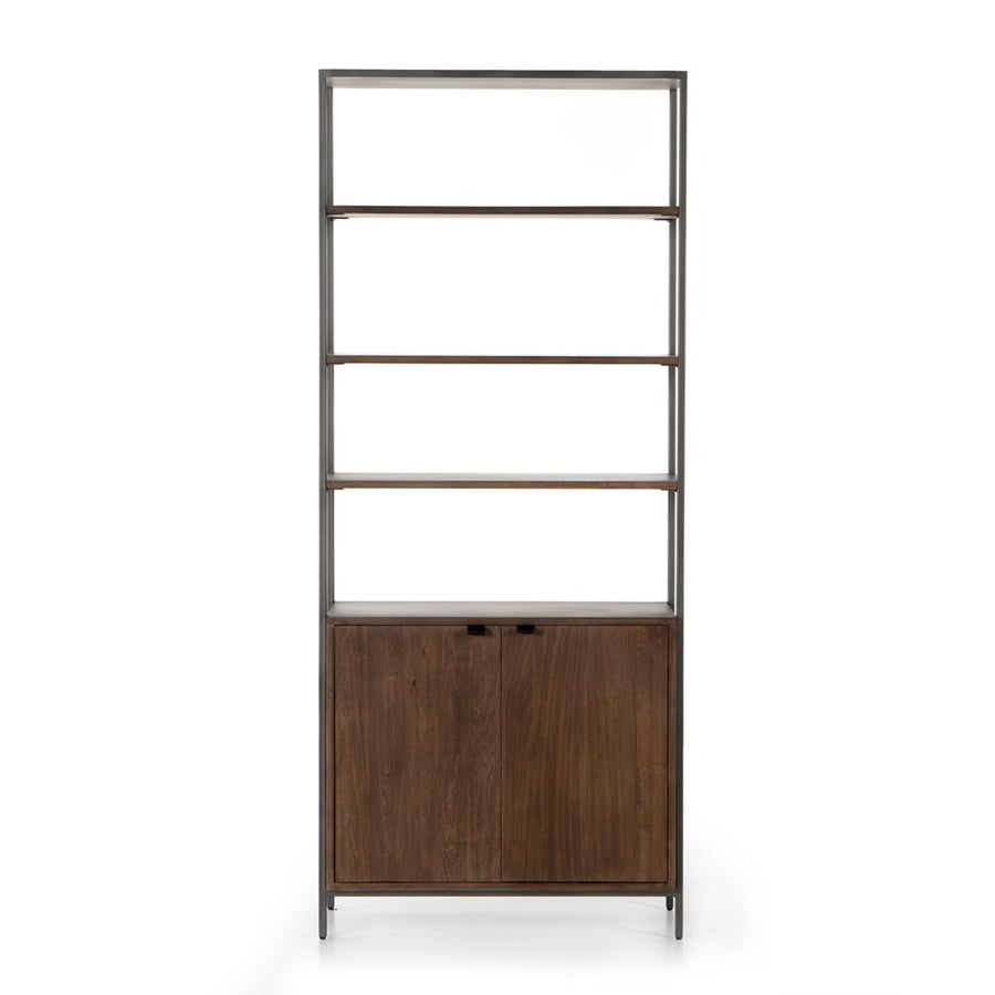 Trey Modular Wall System-Four Hands-FH-223961-001-Bookcases & CabinetsAuburn Poplar-Wide Bookcase-12-France and Son