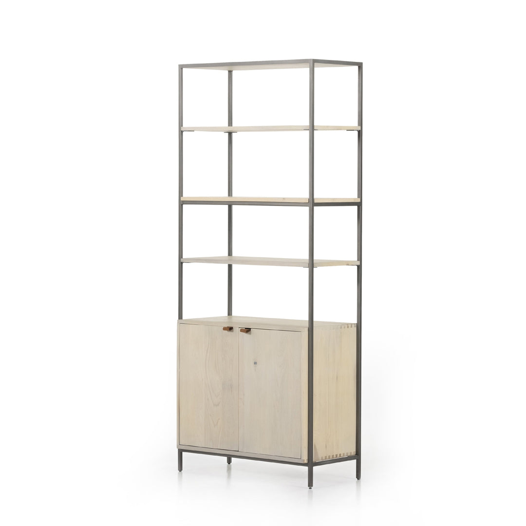 Trey Modular Wall System-Four Hands-FH-223961-003-Bookcases & CabinetsDove Poplar-Wide Bookcase-21-France and Son