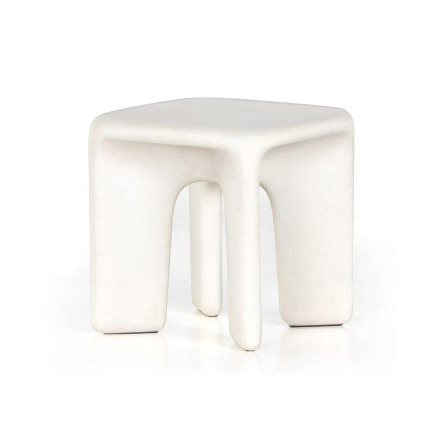 Dante End Table - White Concrete-Four Hands-FH-224153-001-Side Tables-1-France and Son