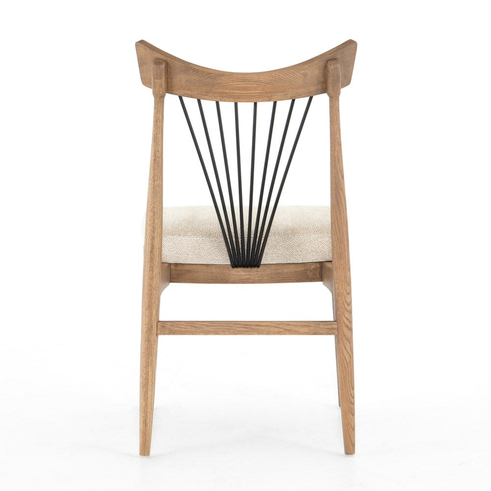 Solene Dining Chair-Darren Ecru-Four Hands-FH-224555-002-Dining Chairs-6-France and Son