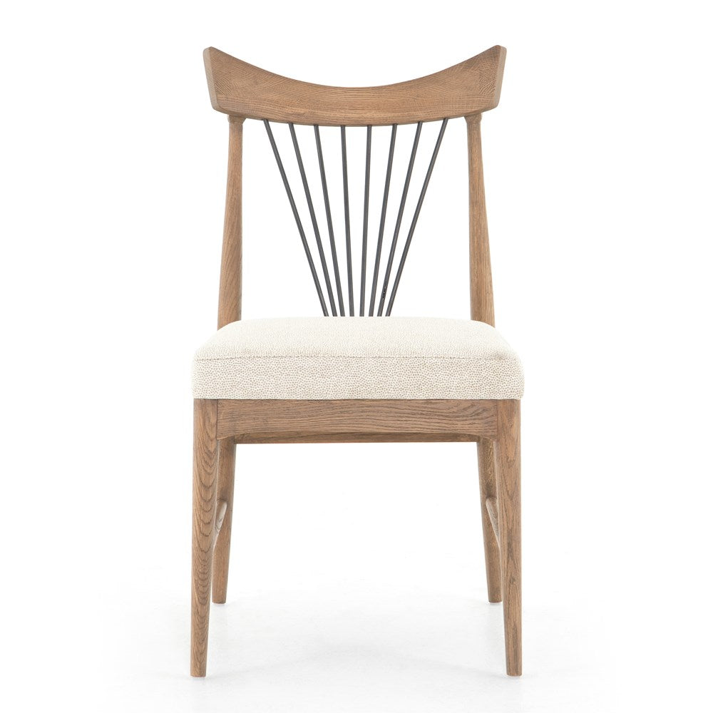 Solene Dining Chair-Darren Ecru-Four Hands-FH-224555-002-Dining Chairs-4-France and Son