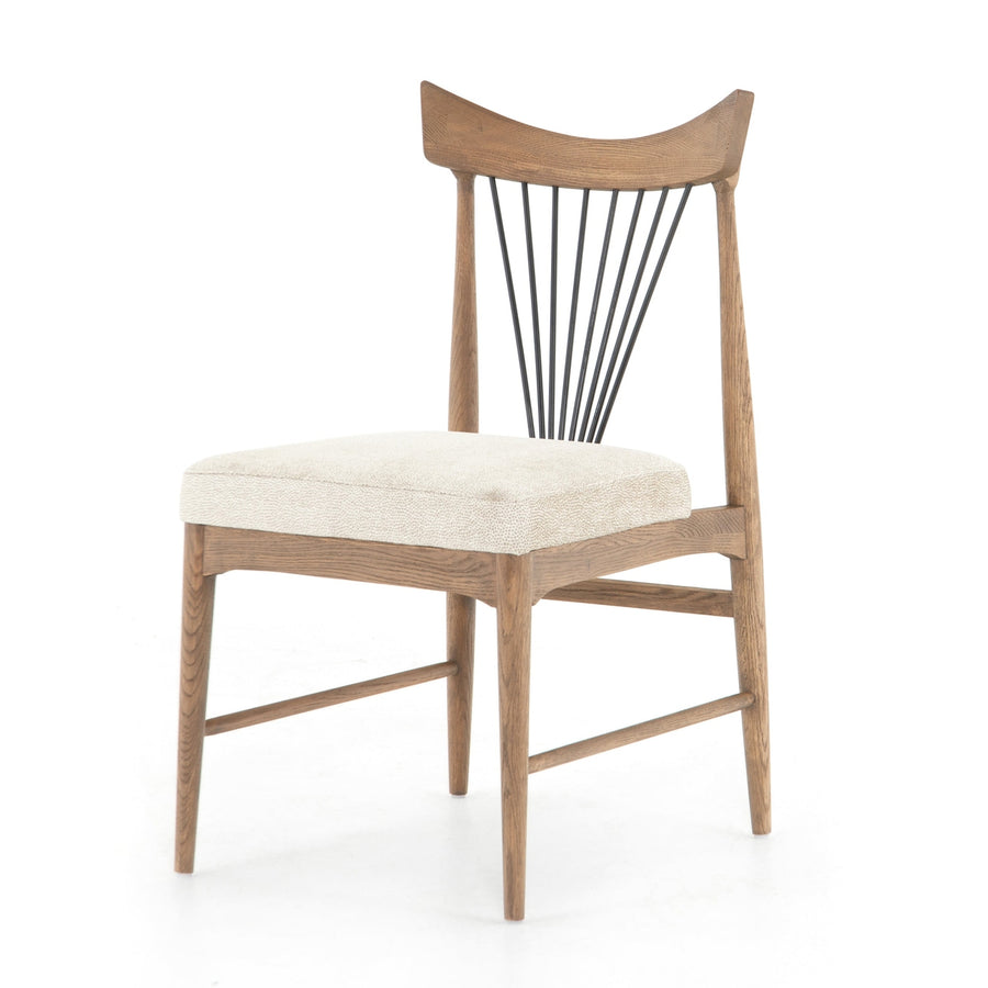Solene Dining Chair-Darren Ecru-Four Hands-FH-224555-002-Dining Chairs-1-France and Son