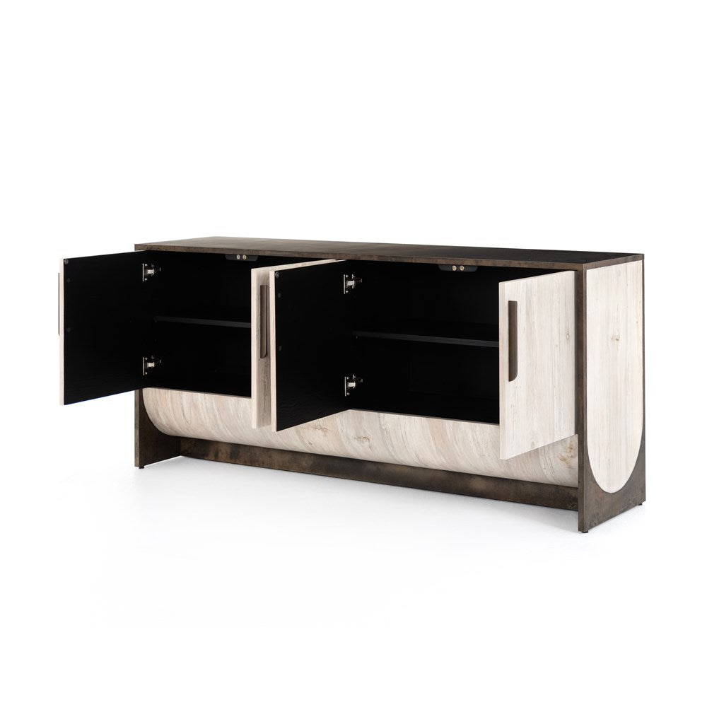 Loros Sideboard - Bleached Splated Oak-Four Hands-FH-225045-001-Sideboards & Credenzas-4-France and Son