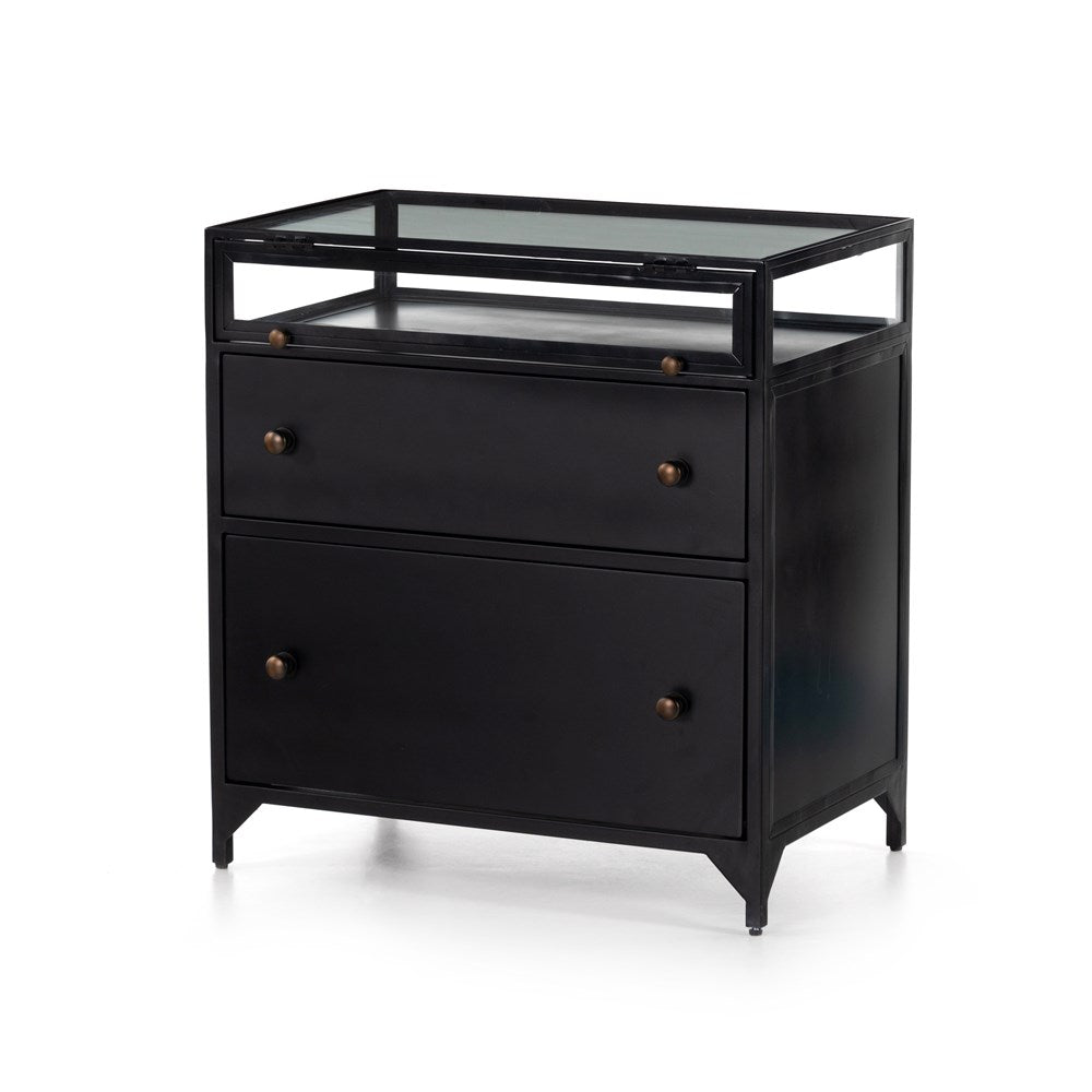 Shadow Box Nightstand-Four Hands-FH-225135-002-NightstandsBlack-1-France and Son