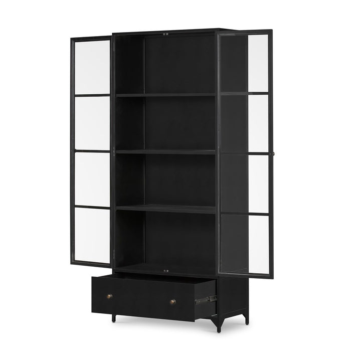 Shadow Box Cabinet-Four Hands-FH-225768-001-Bookcases & CabinetsBlack-3-France and Son