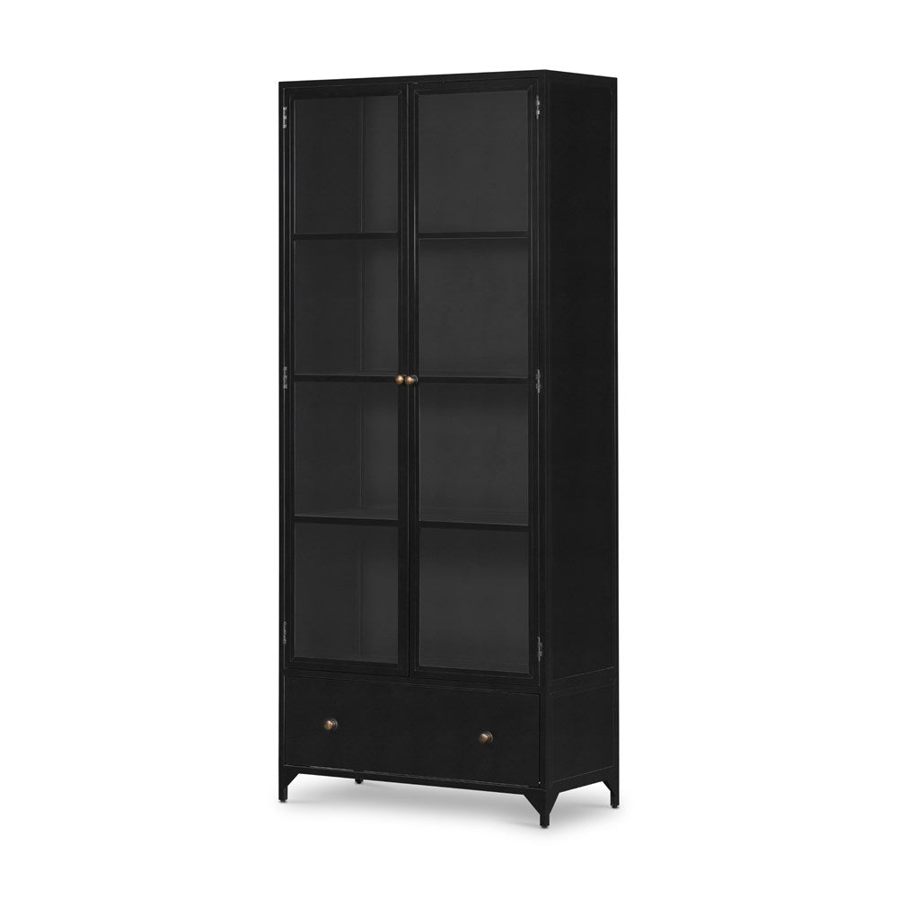 Shadow Box Cabinet-Four Hands-FH-225768-001-Bookcases & CabinetsBlack-1-France and Son