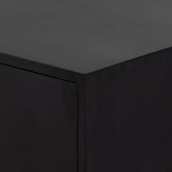 Isador Bar Cabinet - Black Wash Poplar-Four Hands-FH-225870-002-Bar Storage-4-France and Son