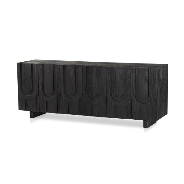Rivka Media Console-Four Hands-FH-226056-003-Media Storage / TV StandsDark Totem-7-France and Son
