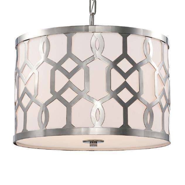 Libby Langdon Jennings 3 Light Chandelier-Crystorama Lighting Company-CRYSTO-2265-PN-ChandeliersPolished Nickel-2-France and Son