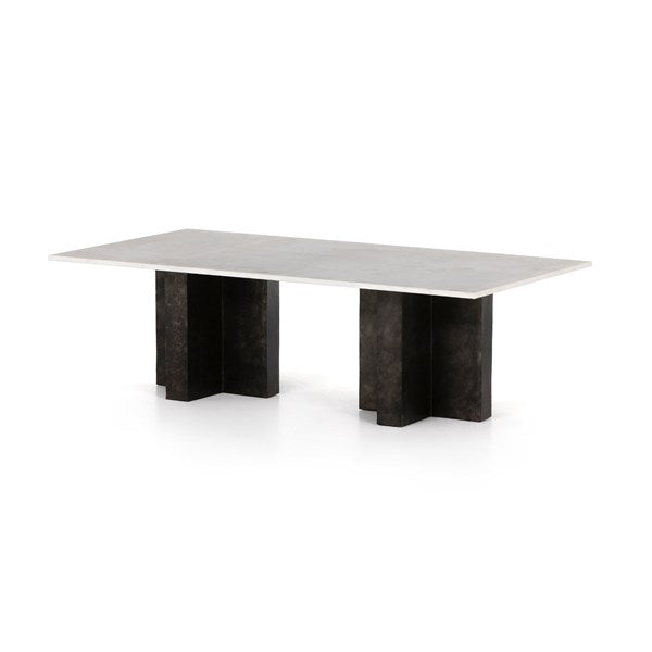 Terrell Coffee Table-Four Hands-FH-226616-001-Coffee TablesPolished White Marble-5-France and Son