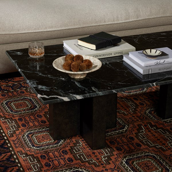 Terrell Coffee Table-Four Hands-FH-226616-002-Coffee TablesBlack Marble-2-France and Son