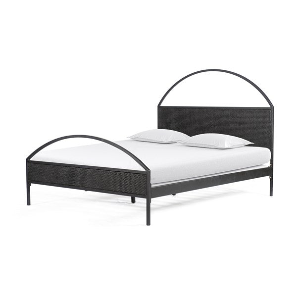 Natalia Bed Natural Black Cane-Four Hands-FH-226969-005-BedsQueen-1-France and Son