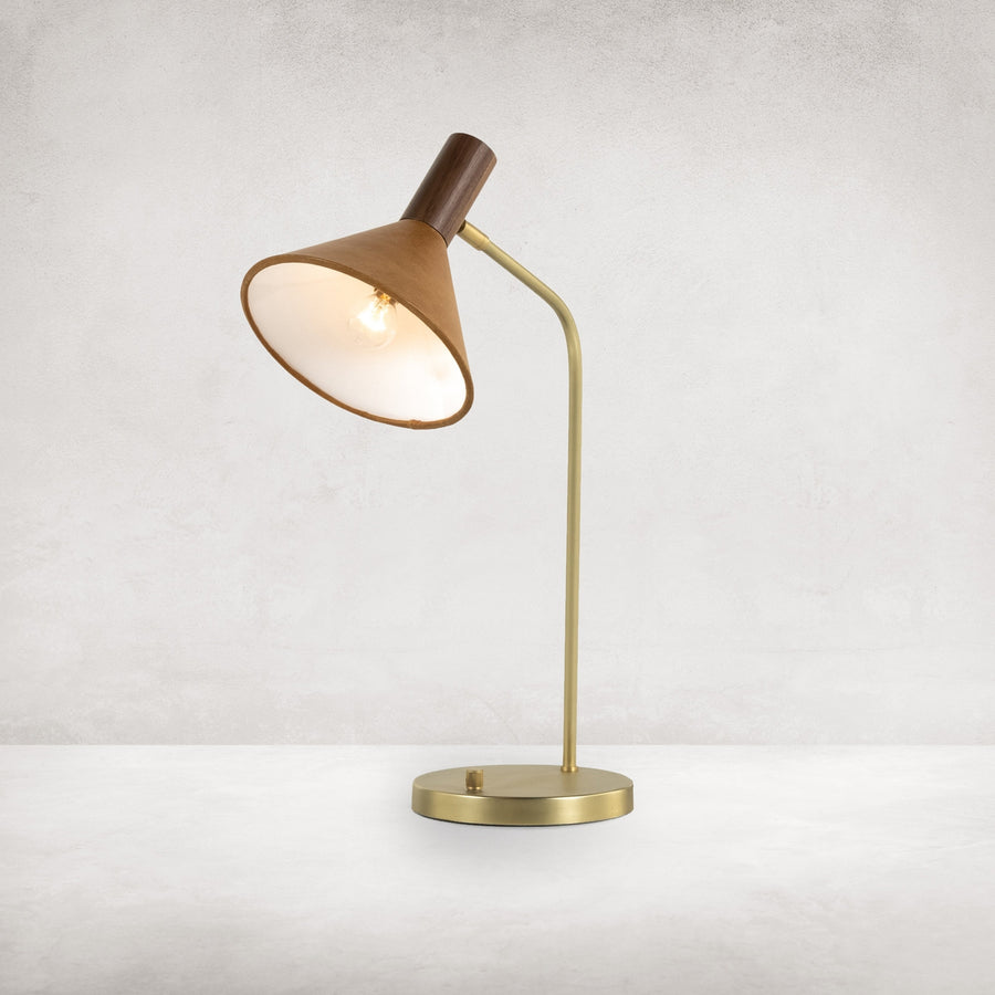 Cullen Task Lamp - Natural Walnut-Four Hands-FH-227029-001-Table Lamps-1-France and Son