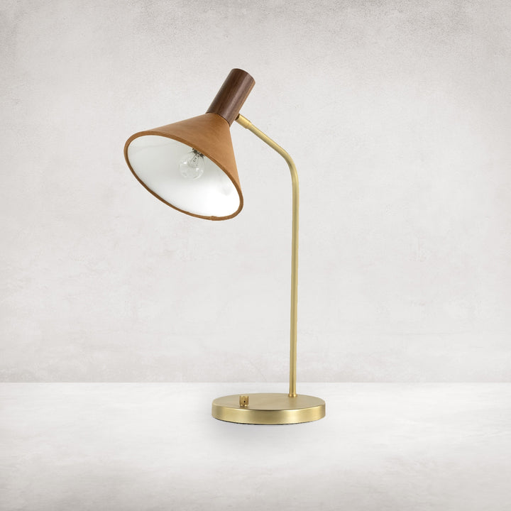Cullen Task Lamp - Natural Walnut-Four Hands-FH-227029-001-Table Lamps-3-France and Son