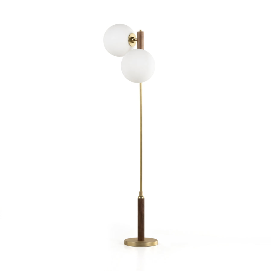 Colome Floor Lamp - Natural Walnut-Four Hands-FH-227046-001-Floor Lamps-1-France and Son