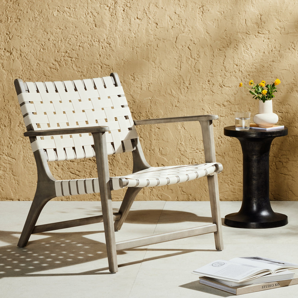 Jevon Outdoor Chair - Grey Eucalyptus-Four Hands-FH-227359-002-Lounge Chairs-2-France and Son