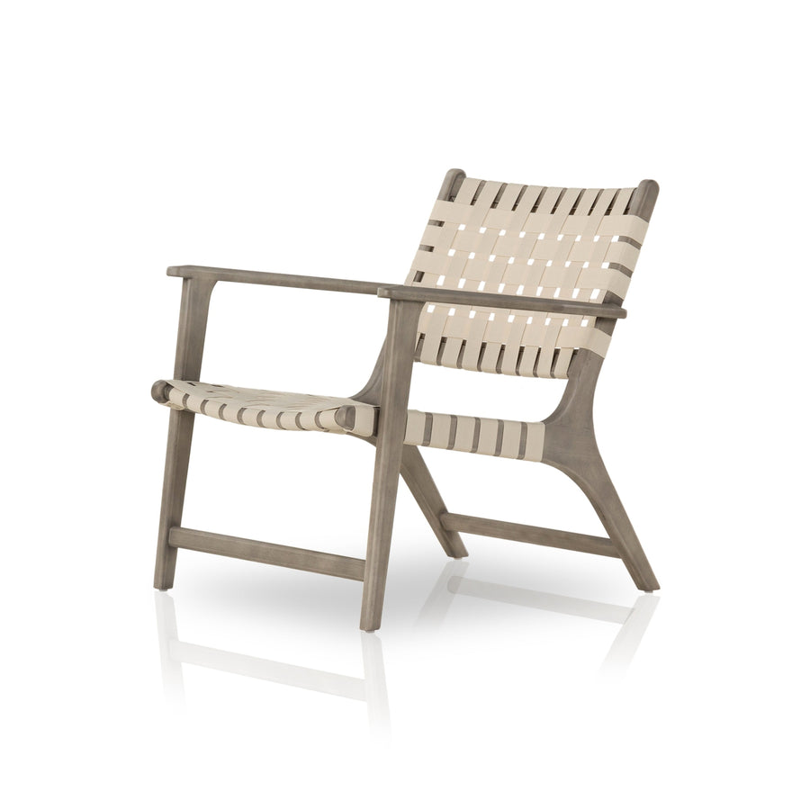Jevon Outdoor Chair - Grey Eucalyptus-Four Hands-FH-227359-002-Lounge Chairs-1-France and Son