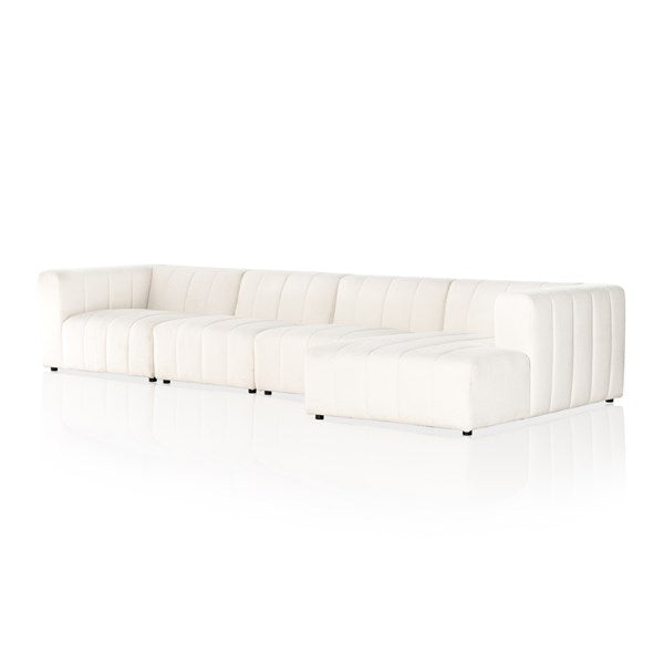 Langham Channeled 4pc Sectional-Four Hands-FH-227472-003-SectionalsRight Chaise-4-France and Son