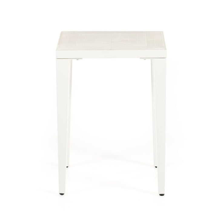 Sabi Outdoor End Table-Ivory Clay-Four Hands-FH-227534-001-Side Tables-3-France and Son