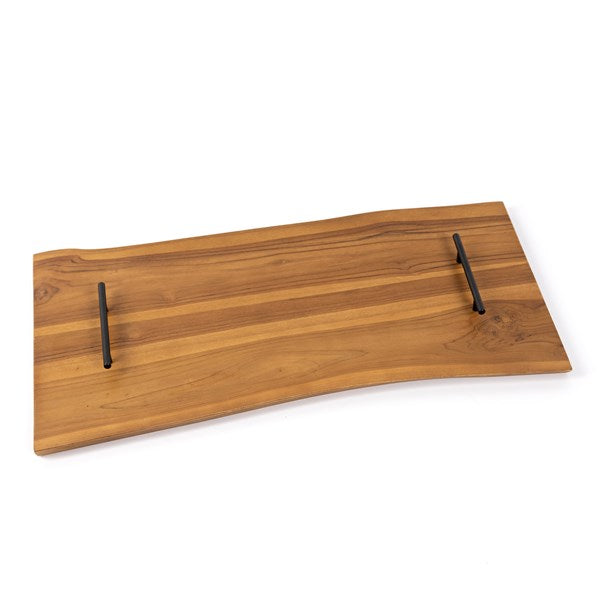 Versa Outdoor Tray - Natural Teak-Four Hands-FH-227656-001-Trays-2-France and Son
