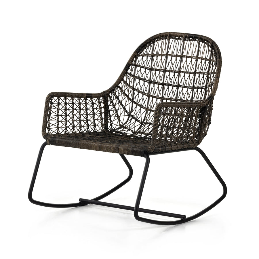 Bandera Outdoor Rocking Chair-Four Hands-FH-227866-002-Outdoor Lounge ChairsDistressed Grey-1-France and Son