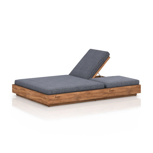 Kinta Outdoor Double Chaise Lounge-Four Hands-FH-227877-002-Chaise LoungesFaye Ash-10-France and Son