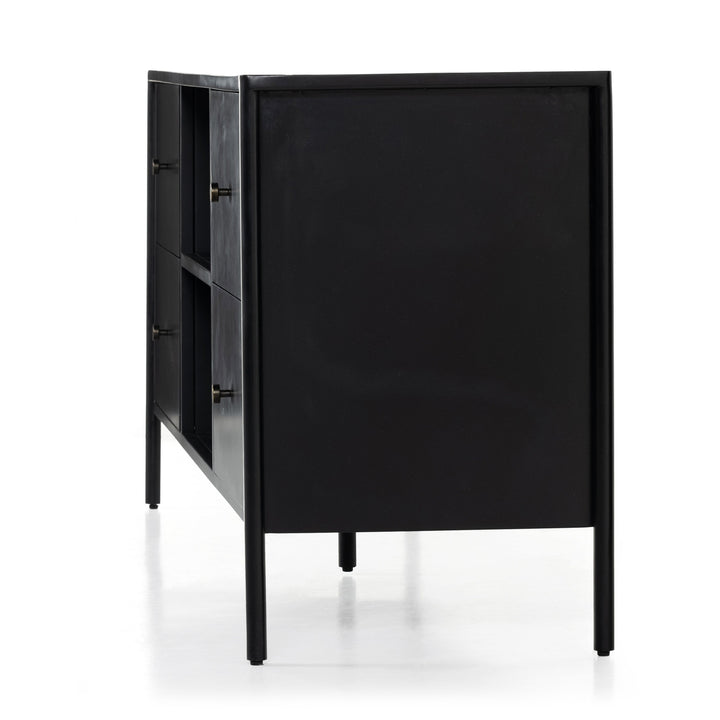 Soto Media Console-Black-Four Hands-FH-228776-001-Media Storage / TV Stands-8-France and Son