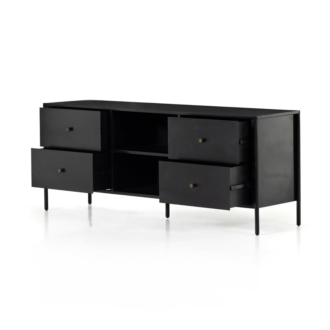 Soto Media Console-Black-Four Hands-FH-228776-001-Media Storage / TV Stands-5-France and Son
