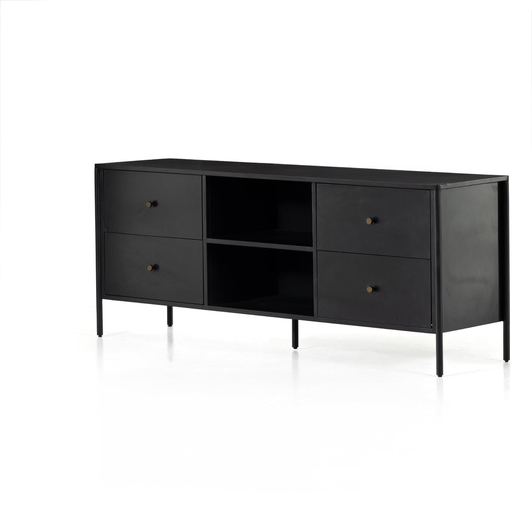 Soto Media Console-Black-Four Hands-FH-228776-001-Media Storage / TV Stands-1-France and Son